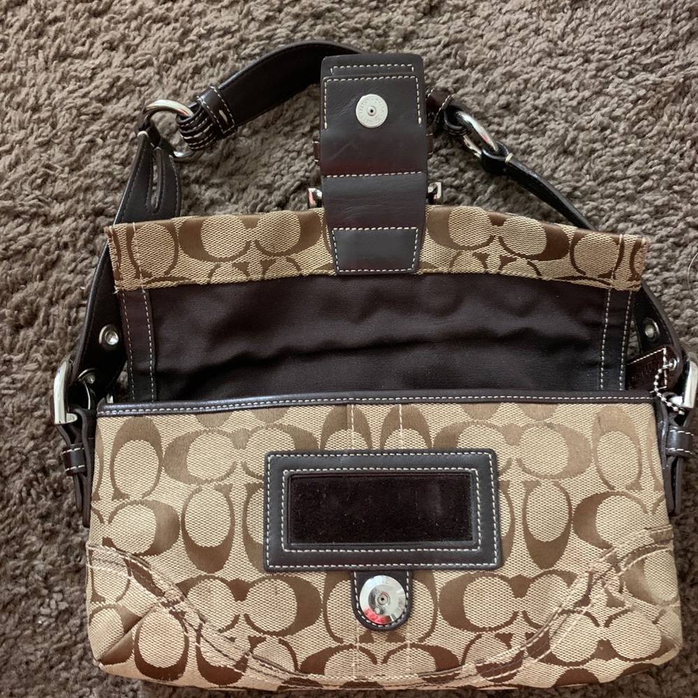 Coach 6280 Brown Soho Signature Bag Jacquad - Picture 5 of 9